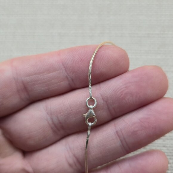 20 Inch Sterling Silver District of Columbia Pendant Necklace A5367 - Picture 4 of 6